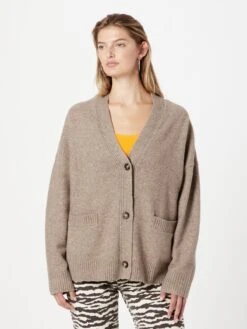 Monki Gilets Cardigan Femme Chamois -Monki 5173098e9987b0041c000c8a42b96759