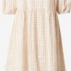 Monki Robes Midi Robe Femme Beige Clair -Monki 536d9c15687c689d3527d6841ba67c5e