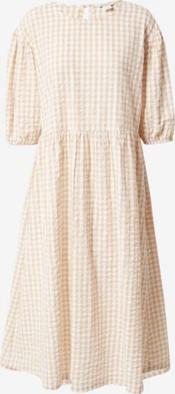 Monki Robes Midi Robe Femme Beige Clair