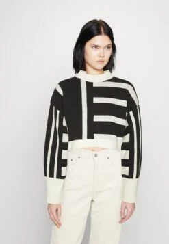 Monki Pullover - Black/White