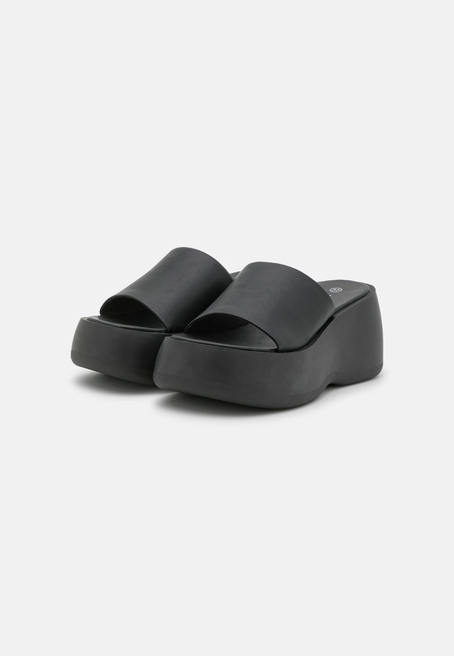 Monki Mules À Talons - Black Dark 5 Monki Mules À Talons - Black Dark – Image 3