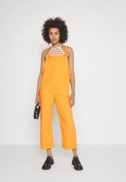 Alternative view of Monki Salopette - Orange Bright