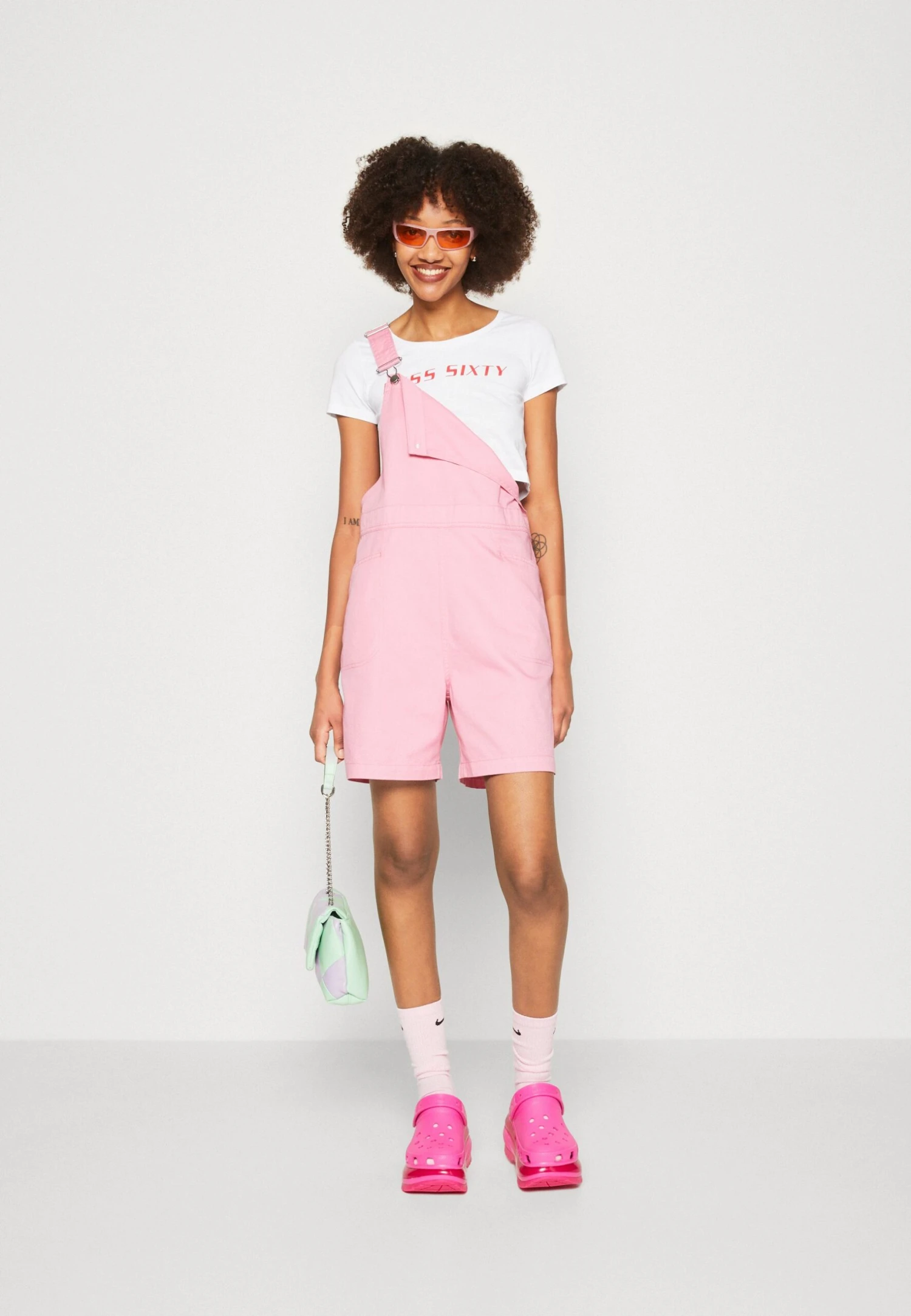 Monki Salopette - Pink 4 Monki Salopette - Pink – Image 2