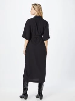 Monki Robes Fluides Robe-chemise Femme Noir -Monki 5cf73a4c618192f5026fe84fb16c060f