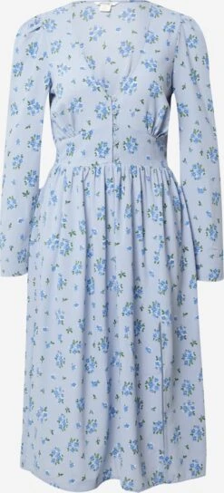Monki Robes Midi Robe Femme Bleu / Bleu Pastel