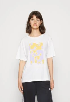 Monki T-Shirt Imprimé - White Graphic