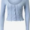 Monki Gilets Cardigan Femme Bleu Clair -Monki 5ec387d751a308c4c3788a8d758635ad