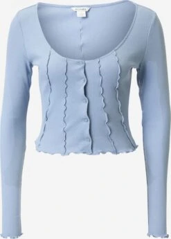 Monki Gilets Cardigan Femme Bleu Clair