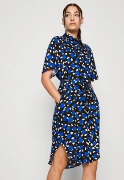 Monki Robe Chemise - Dark Blue/Multicoloured -Monki 5f53c78546b14ef68da99793b81c2523