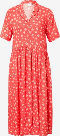 Monki Robes Fluides Robe-chemise Femme Rouge