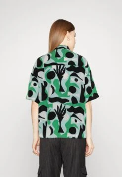 Monki Chemisier - Turquoise/Light Green -Monki 61af594f1ec74cfe9d7c4c57afad7cd8