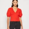 Monki T-Shirt Imprimé - Bright Red -Monki 629d08d537d5414a9b7fc2248b8f3c2a