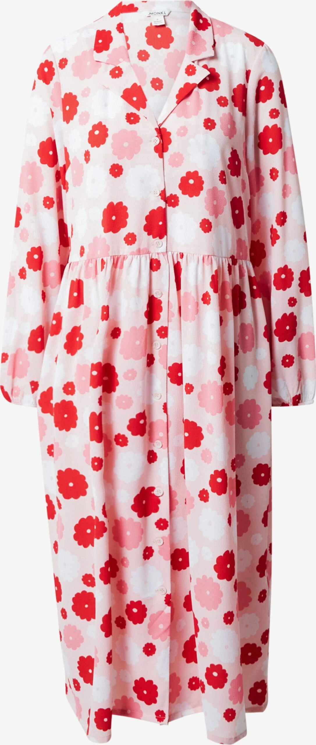 Monki Robes Fluides Robe-chemise Femme Rose / Rose 3 Monki Robes Fluides Robe-chemise Femme Rose / Rose