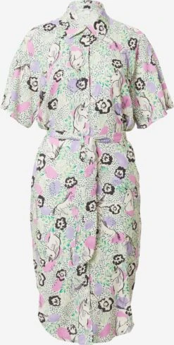 Monki Robes Fluides Robe-chemise Femme Lilas / Orchidée