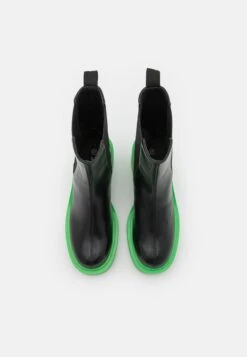 Monki Bottines À Plateau - Black/Dark Green -Monki 64cf2c11911f41629a221e530647b0cd