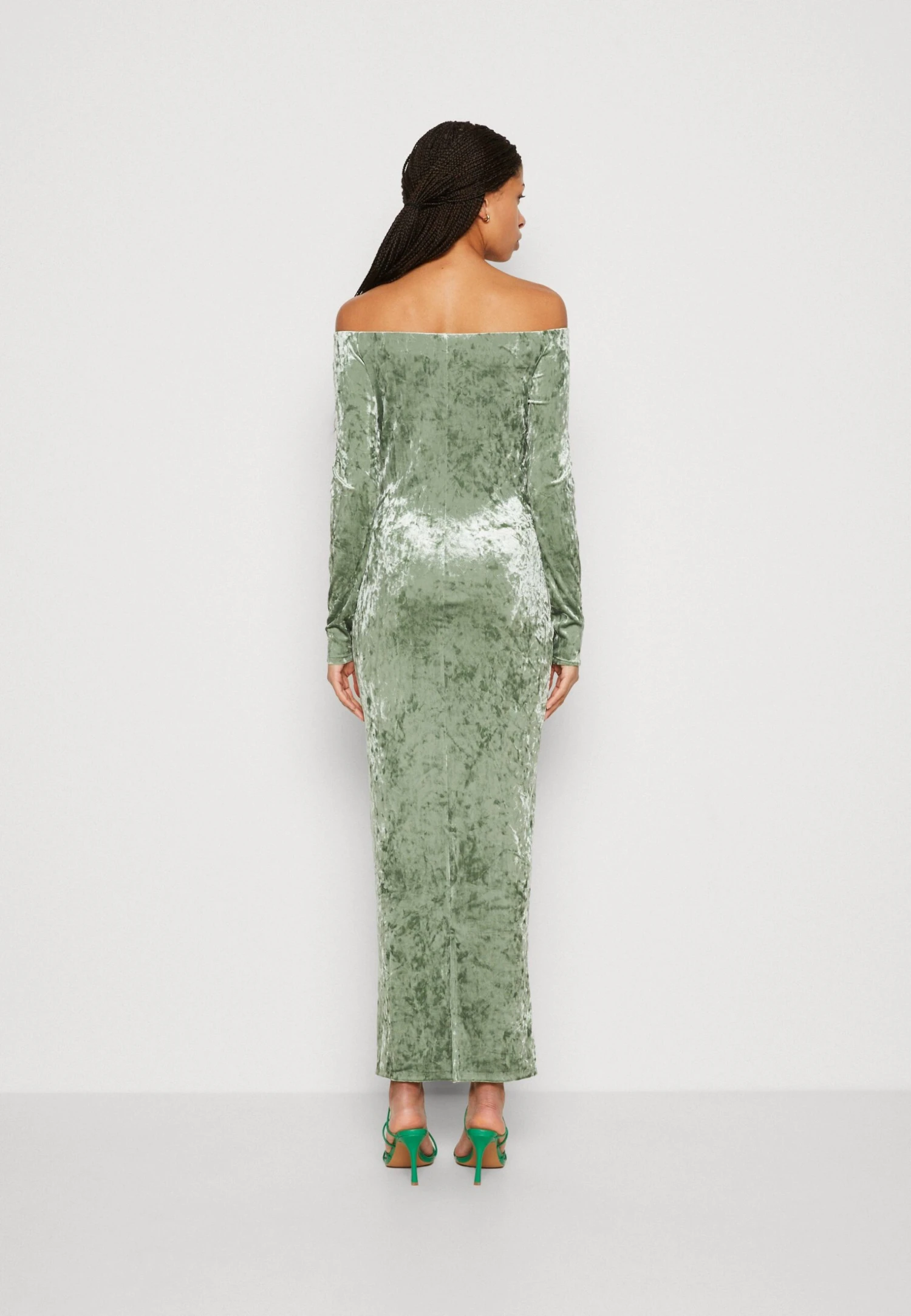 Monki Robe De Cocktail - Green Medium Dusty 5 Monki Robe De Cocktail - Green Medium Dusty – Image 3