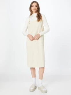 Monki Robes Midi Robe Femme Crème -Monki 66b460ec78fc8a73c1ae68ffdeb56a28