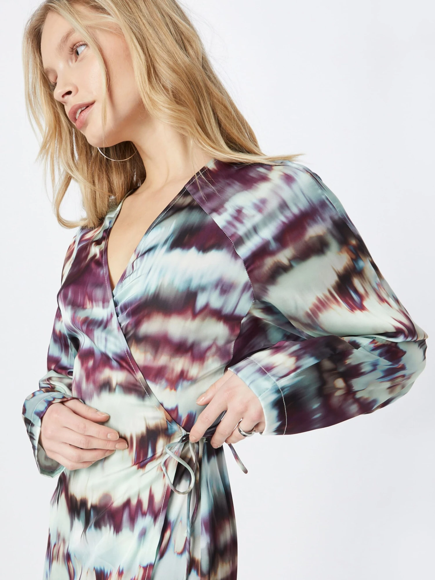 Monki Robes Longues Robe Femme Bleu Clair 4 Monki Robes Longues Robe Femme Bleu Clair – Image 2