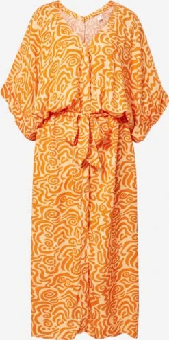 Monki Robes Midi Robe Femme Orange / Orange Clair
