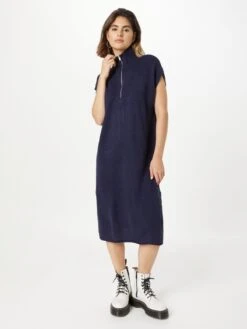 Monki Robes Midi Robe Femme Bleu Marine -Monki 68c16d5e3311f6cf3fee7052c0331889