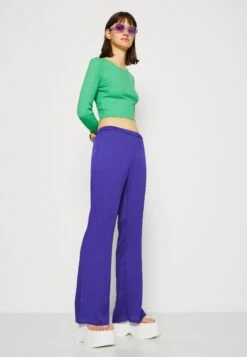 Monki Pantalon Classique - Purple -Monki 68f532cfbf23473da211e051f9b3648d