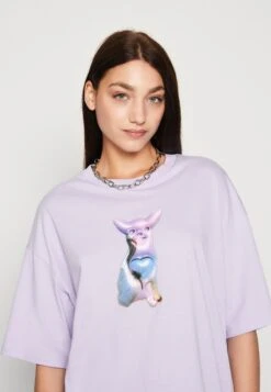Monki T-Shirt Basique - Lilac -Monki 6a23584f4dce49d1bb8405383d5b6120