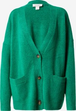 Monki Gilets Cardigan Femme Vert Chiné