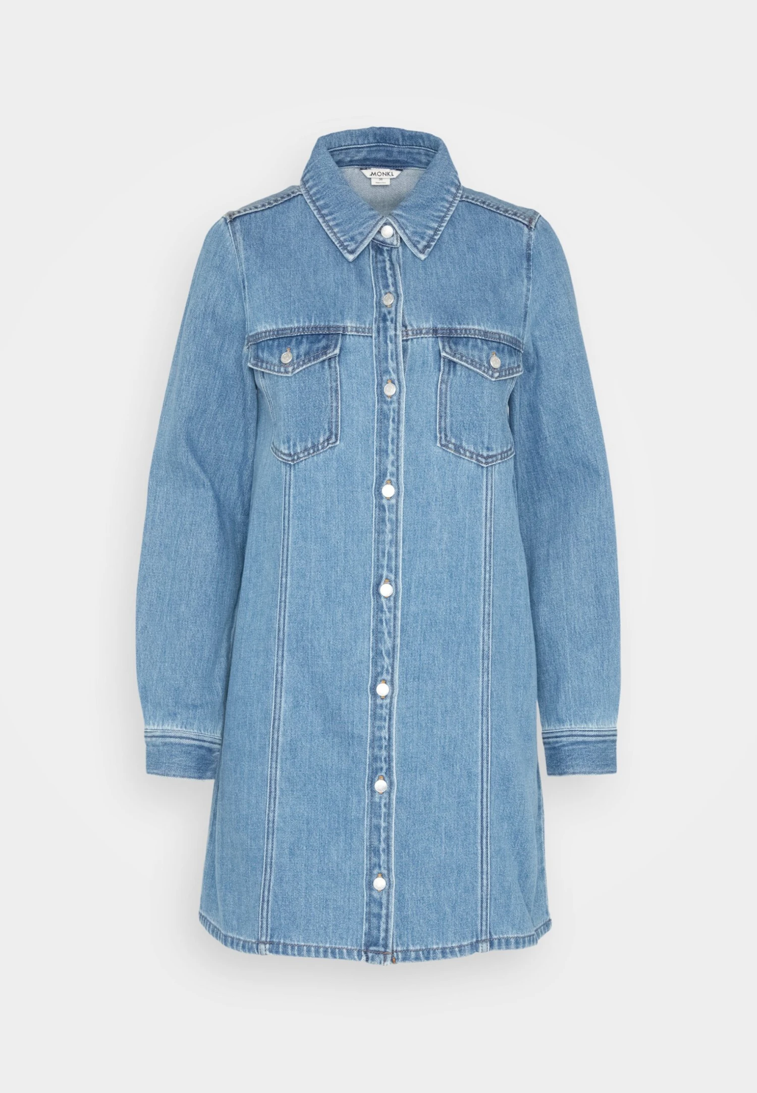 Monki Robe En Jean - Blue Medium Dusty 7 Monki Robe En Jean - Blue Medium Dusty – Image 5