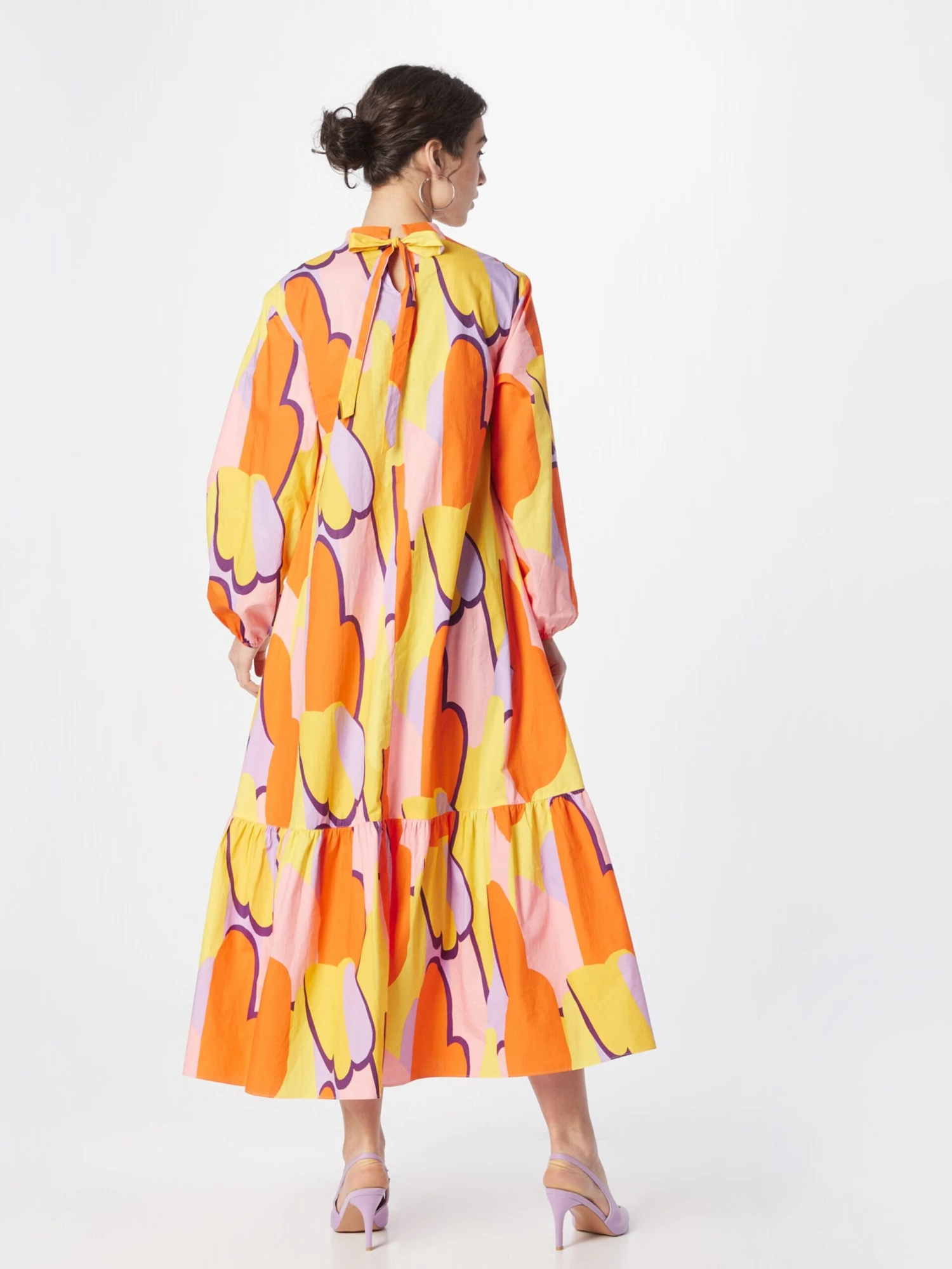 Monki Robes Longues Robe Femme Lilas / Violet Pastel 6 Monki Robes Longues Robe Femme Lilas / Violet Pastel – Image 4