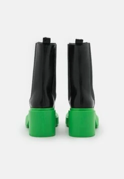 Monki Bottines À Plateau - Black/Dark Green -Monki 6f7b5d29a4fa41edb6065f9040d990a9