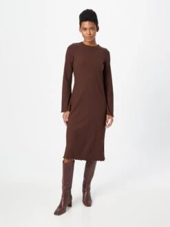 Monki Robes Midi Robe Femme Marron -Monki 6fdc23d70d144396288e218ea521fd12