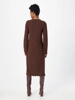 Monki Robes Midi Robe Femme Marron -Monki 70424f40f19aa395bcf5aa3c3314421b