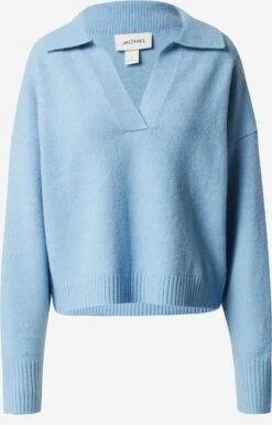Monki Pulls Basiques Pull-over Femme Bleu Ciel