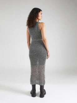 Monki Robes Robes En Maille Femme Gris -Monki 7224ec81eb6d58cb38aa89448ddd1fb8