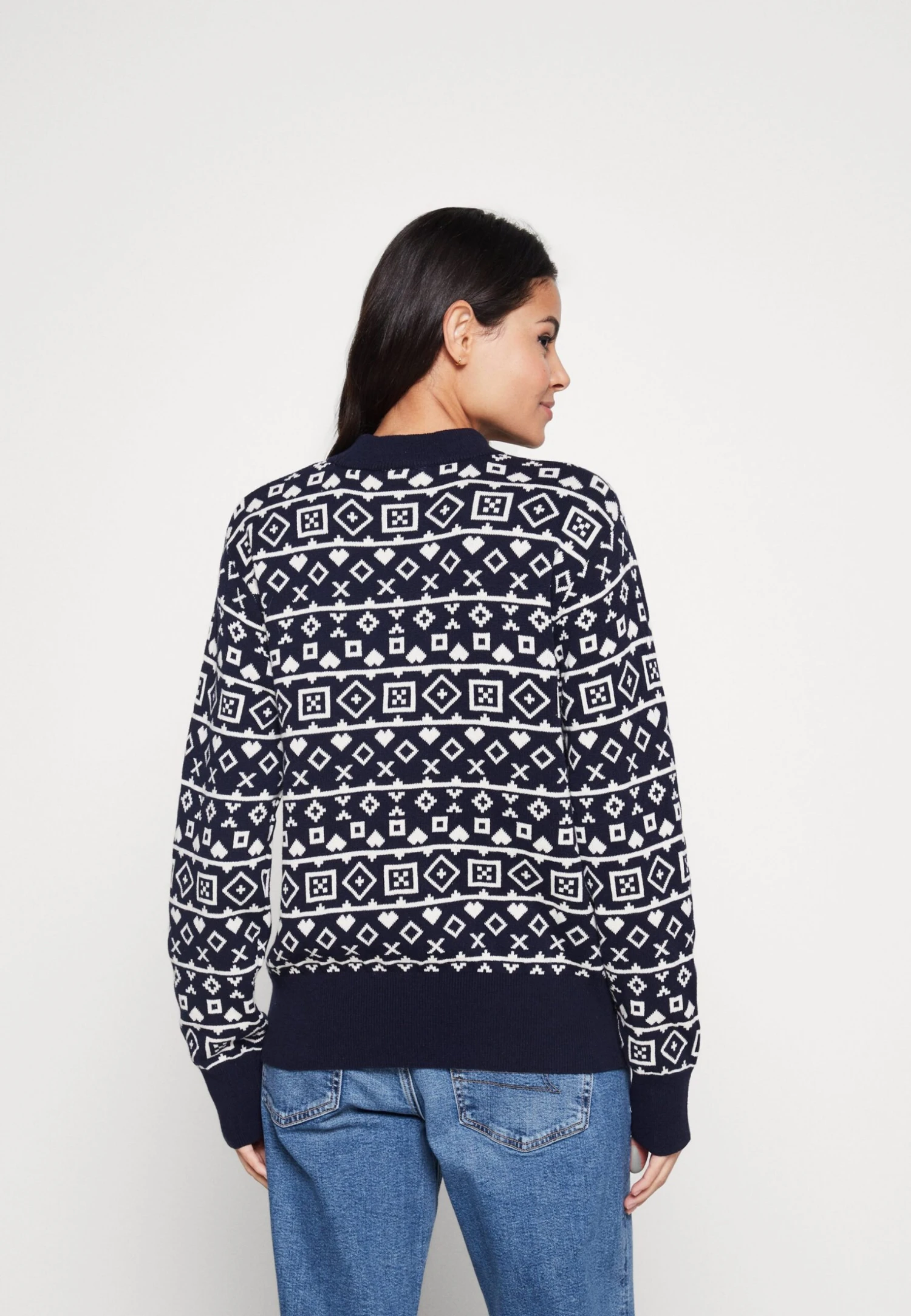 Monki Christmas - Pullover - Blue/White 5 Monki Christmas - Pullover - Blue/White – Image 3