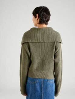 Monki Pulls à Col Roulé Pull-over Femme Olive -Monki 74934cf7e03ea36412695799701af45b