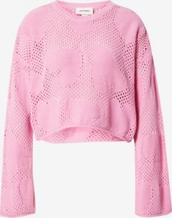 Monki Pulls Maille Fine Pull-over Femme Rose Clair