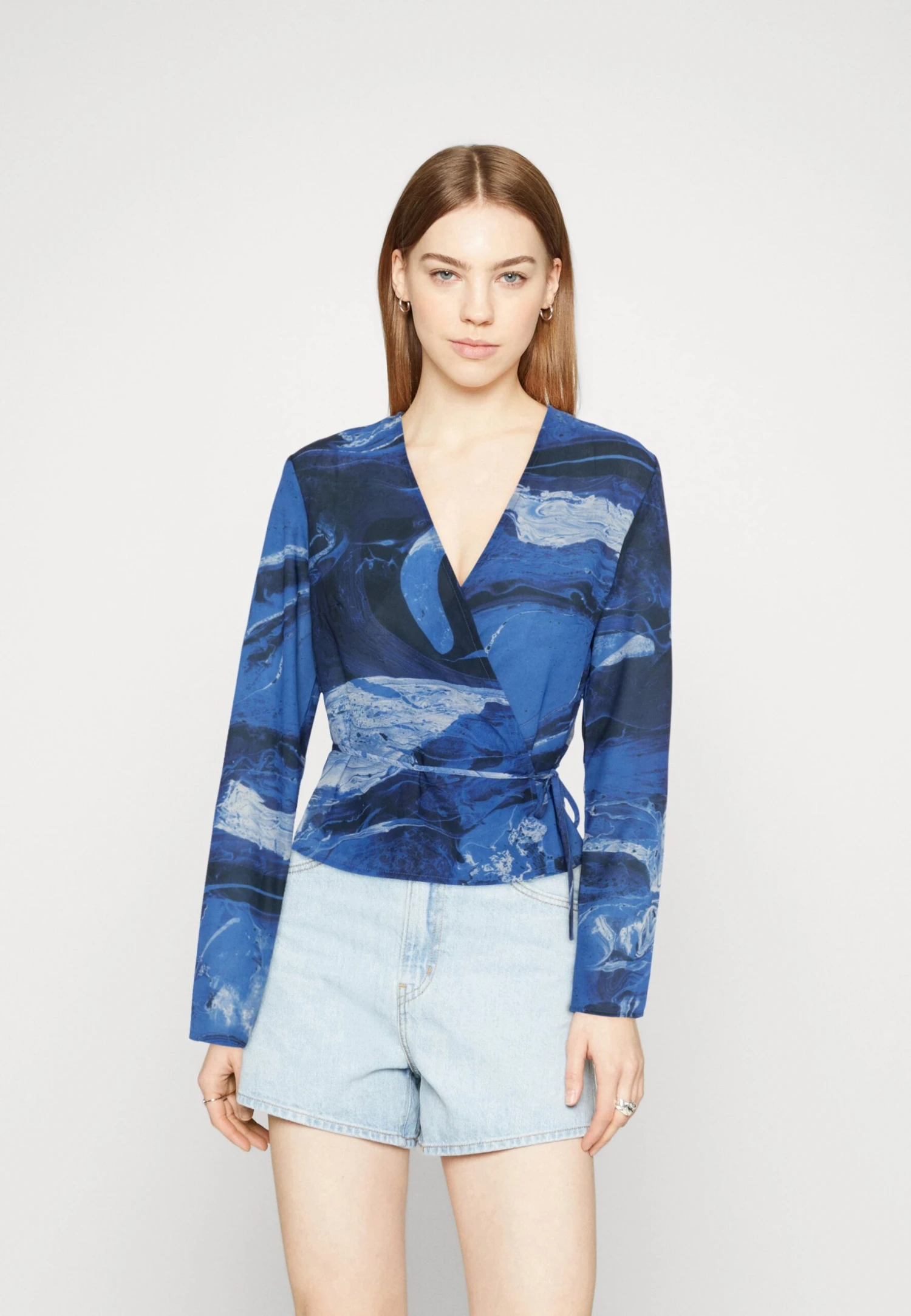 Monki Blouse - Blueliquid 3 Monki Blouse - Blueliquid