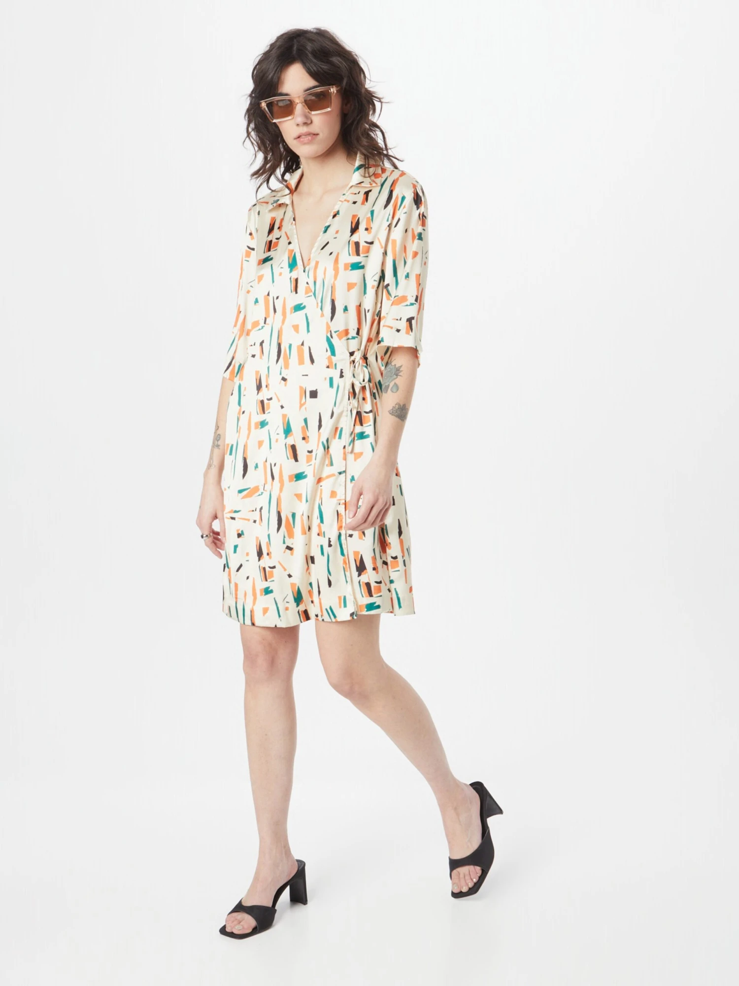 Monki Mini-robes Robe Femme Beige 7 Monki Mini-robes Robe Femme Beige – Image 5
