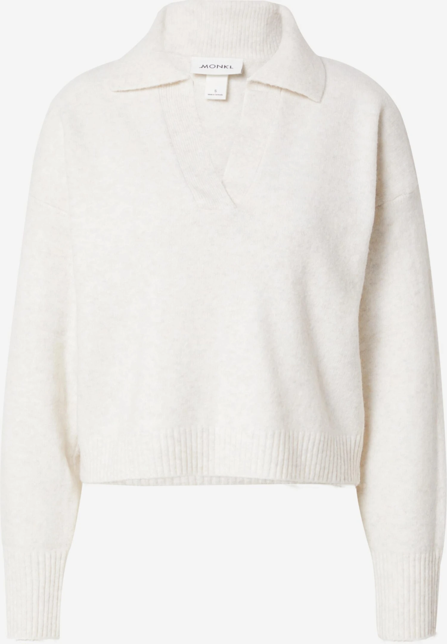 Monki Pulls Basiques Pull-over Femme Blanc Cassé 3 Monki Pulls Basiques Pull-over Femme Blanc Cassé