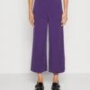 Monki Pantalon Classique - Lilac Purple Dark -Monki 7751da1383c744eca73fbeea4f329760