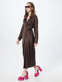 Monki Robes Longues Robe Femme Marron 11 Monki Robes Longues Robe Femme Marron -Monki 775bcc13d2db31ee6810885cab6e2d46