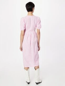 Monki Robes Midi Robe Femme Rose Clair -Monki 77808b5ee9b1f54261ce0a195075bfec