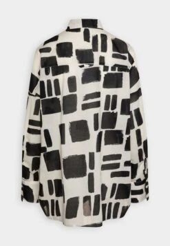 Monki Blouse - Beige/Black -Monki 780893335c524604afd33a2787724fe6