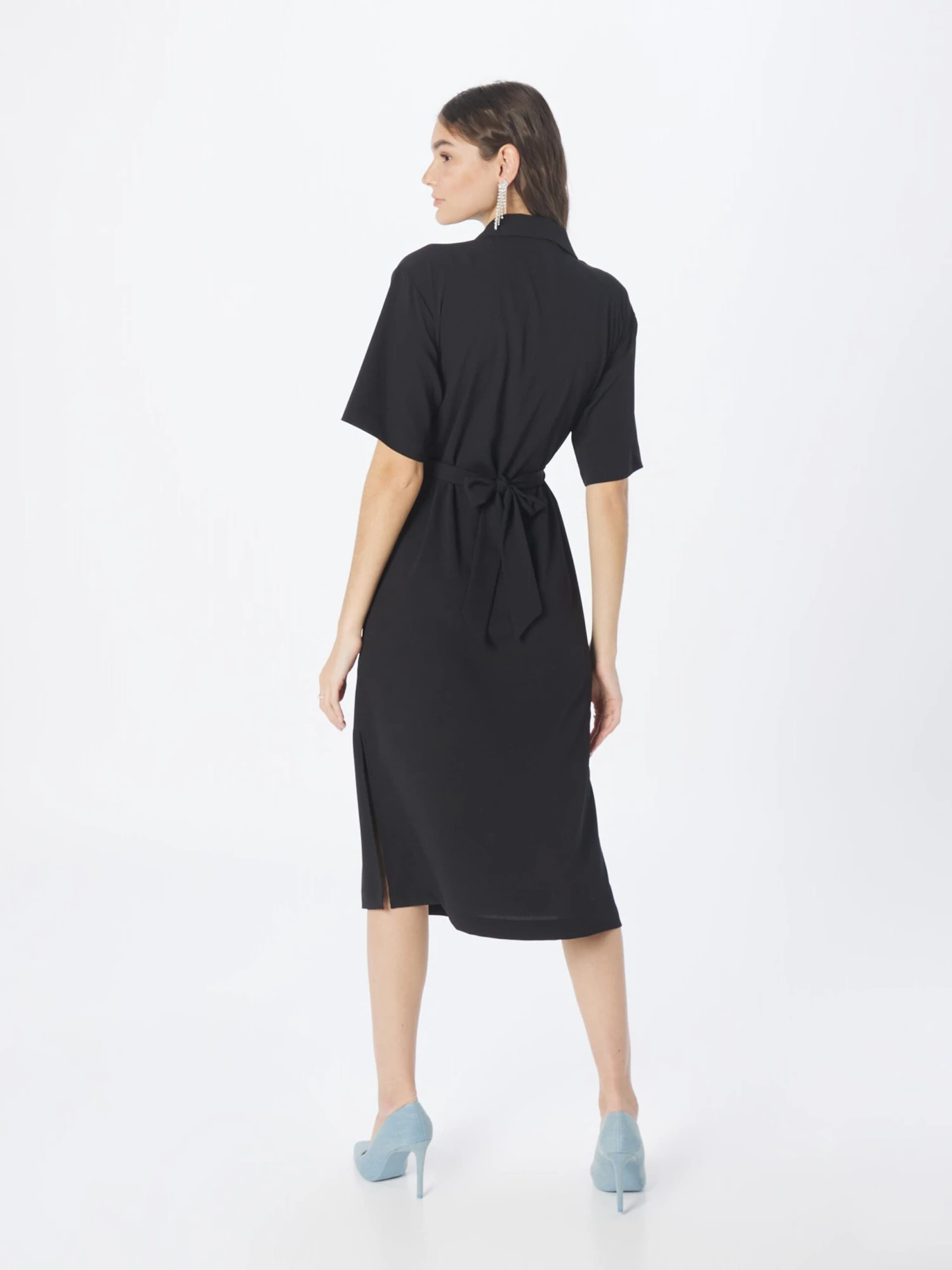 Monki Robes Midi Robe Femme Noir 6 Monki Robes Midi Robe Femme Noir – Image 4