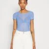 Monki T-Shirt Imprimé - Blue -Monki 7d7724e43c4d458ba2e5038ac481cd59