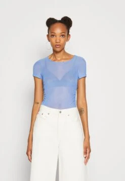 Monki T-Shirt Imprimé - Blue