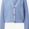 Monki Gilets Cardigan Femme Bleu Clair