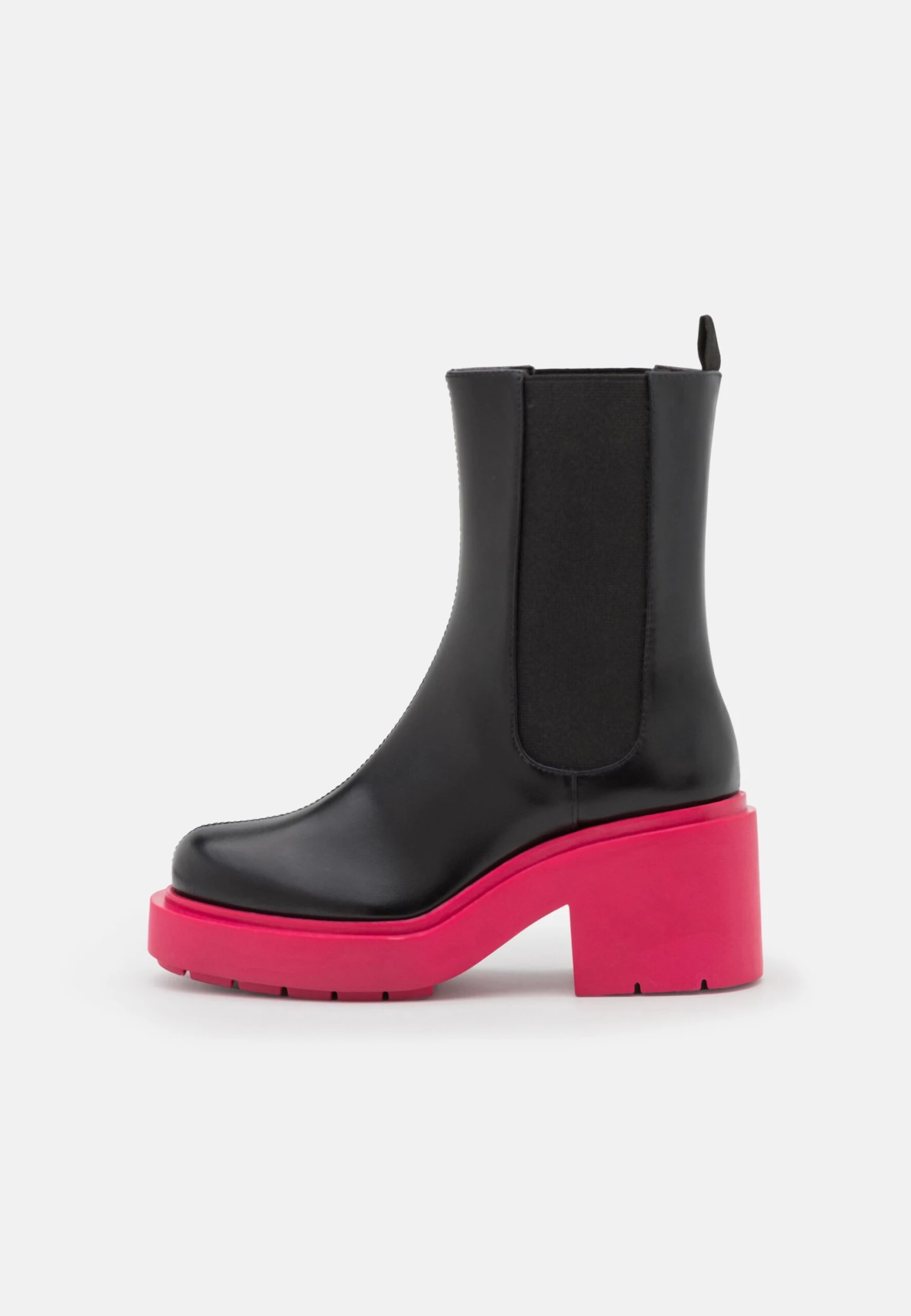 Monki Bottines À Plateau - Black/Bright Pink 4 Monki Bottines À Plateau - Black/Bright Pink – Image 2