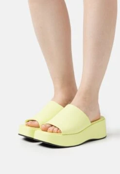 Monki Mules À Talons - Yellow Light